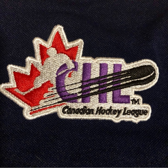 Regina Pats Hockey Stitched Sewn Fan Jersey WHL CHL Bedard Navy Blue Medium NWT - Picture 8 of 8